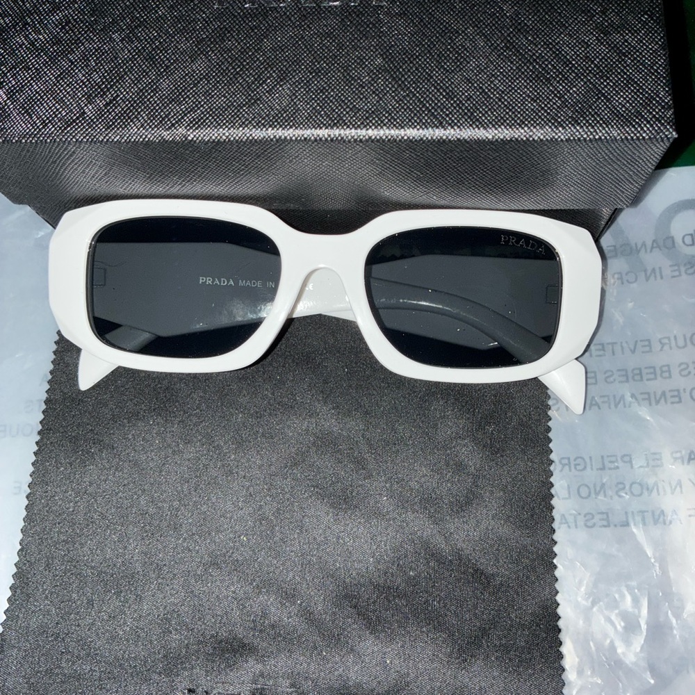 White Prada Sunglasses